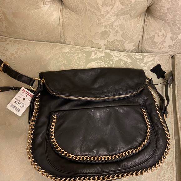 Sabina New York Black genuine Leather Crossbody/Messenger Bag NWT - Picture 15 of 16